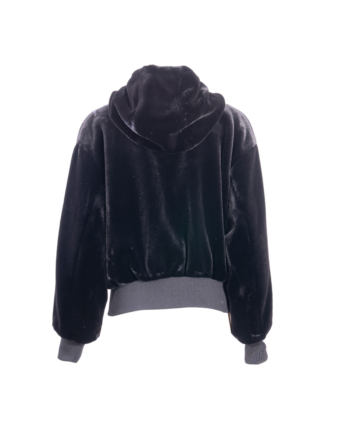 shop EMPORIO ARMANI  Bomber: Emporio Armani blouson reversibile con cappuccio e zip in tessuto fur effect.
Fur effect esterno.
Interno in nylon.
Logo all over.
Reversibile.
Cappuccio.
Chiusura con zip.
Tasche laterali.
Polsini in maglia a tono.
Composizione: 100% Poliestere.
Made in China.. 6D2B85 2NGSZ-0999 number 4303397